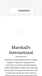 Mobile Screenshot of marshallsinternational.com