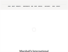 Tablet Screenshot of marshallsinternational.com